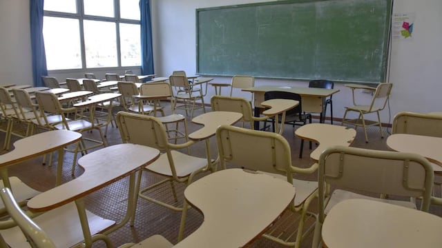 Aulas vacías, en Córdoba.