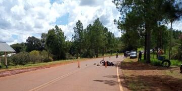 Otro motociclista fallecido en un accidente de tránsito en Alba Posse.