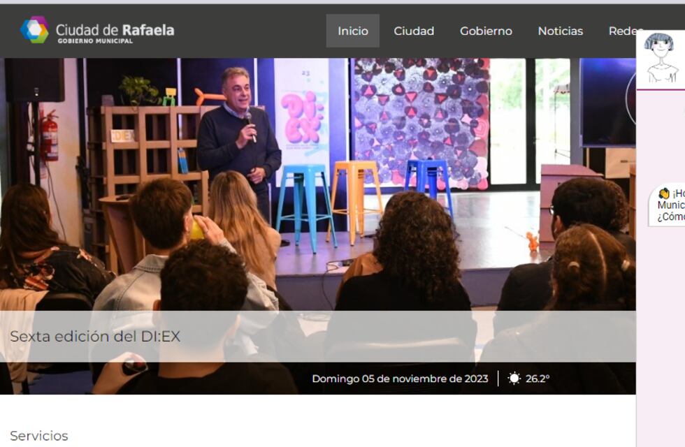 Presentan a Rafi, asistente virtual de la Municipalidad de Rafaela