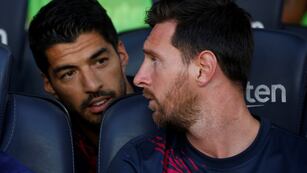 Suárez y Messi, otra vez juntos. (AP/Archivo)