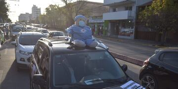 Caravana de los trabajadores de salud en Córdoba en reclamo (Facundo Luque)