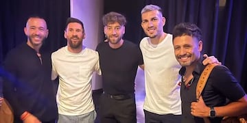 Paredes y Messi con La K'onga.