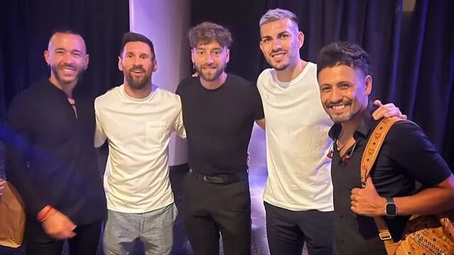 Paredes y Messi con La K'onga.