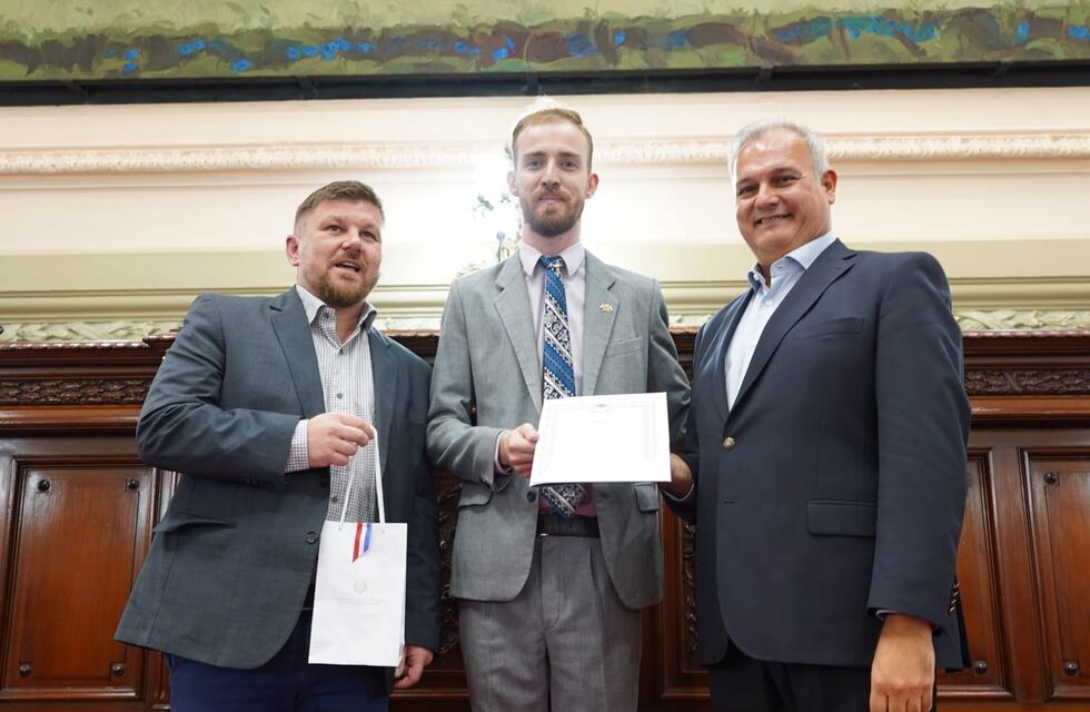 Diputados reconoció la labor de un periodista rafaelino en el conflicto de Ucrania