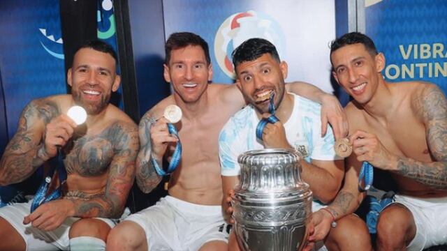 Lionel Messi y "la vieja guardia" campeona de la Copa América.