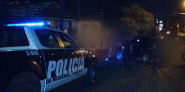 El choque ocurrió sobre la calle Tierra del Fuego, en Oberá.