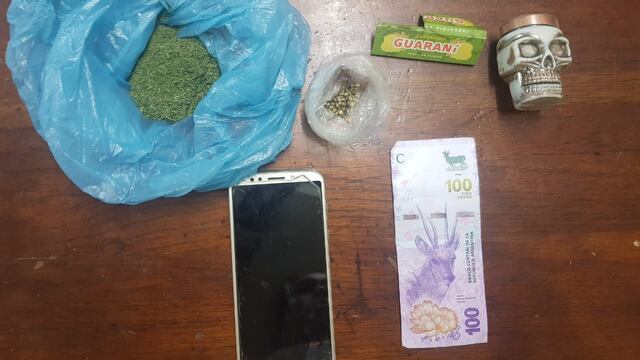 Los elementos secuestrados en Maipú.