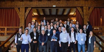 Milei junto a empresarios, en Bariloche