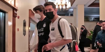 Lionel Messi llegó a Caracas para sumarse a la Selección Argentina.