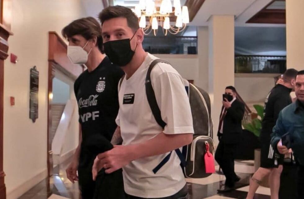 Lionel Messi llegó a Caracas y se sumó a la Selección Argentina