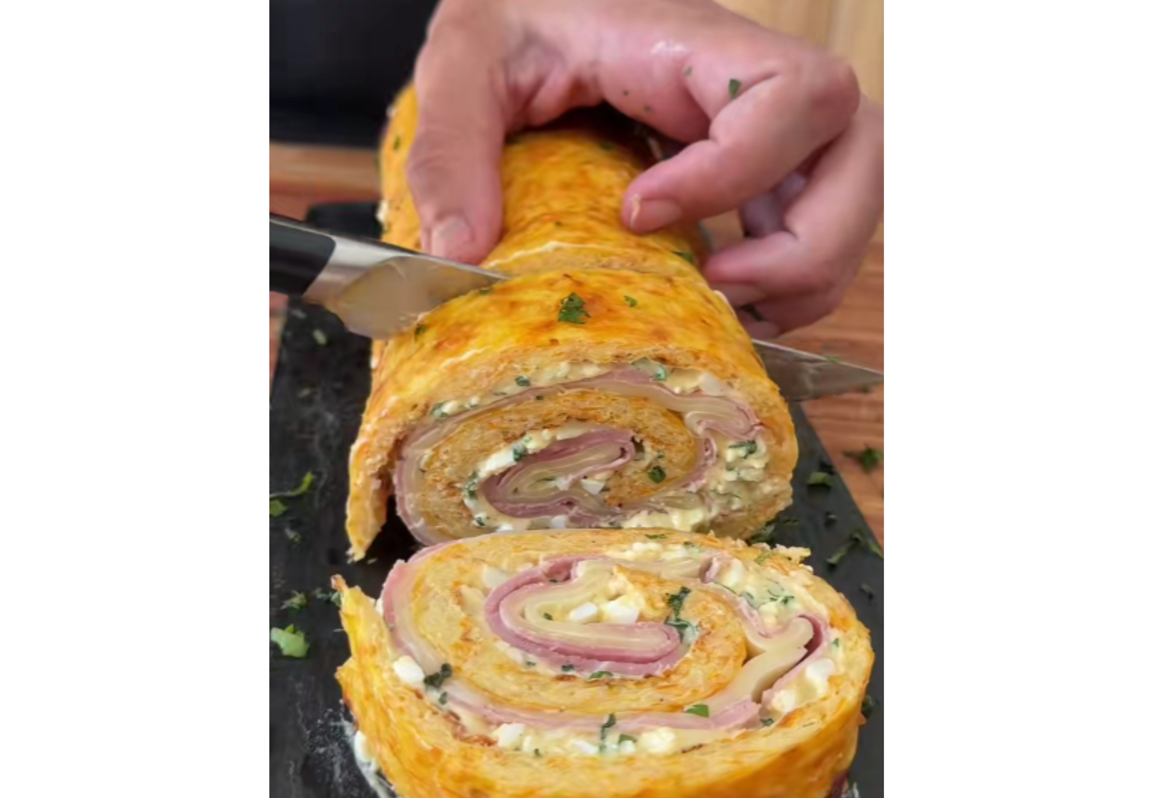 Así queda el pionono con esta receta.