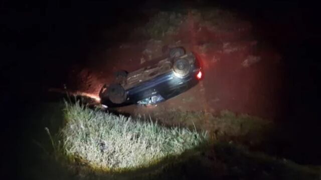 Accidente vial en Concepción de la Sierra dejó daños materiales.
