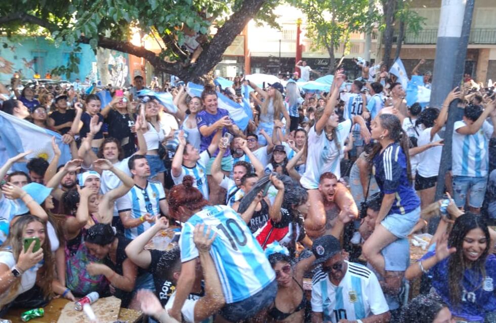 En fotos: los mendocinos salieron a la calle a festejar el pase de Argentina a la final del Mundial de Qatar