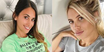 Antonela Roccuzzo y Wanda Nara