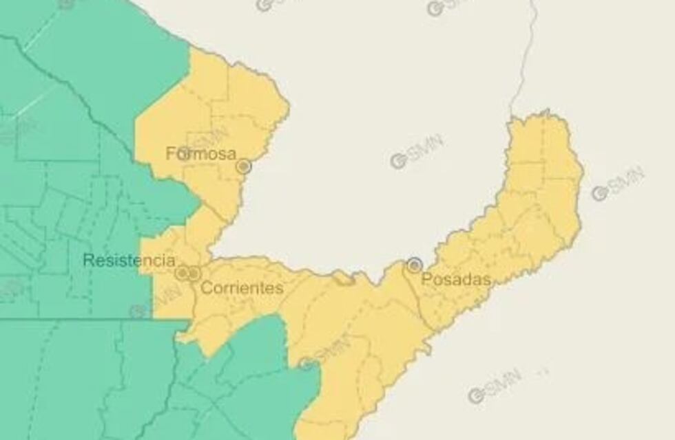 Alerta amarilla por tormentas en Misiones