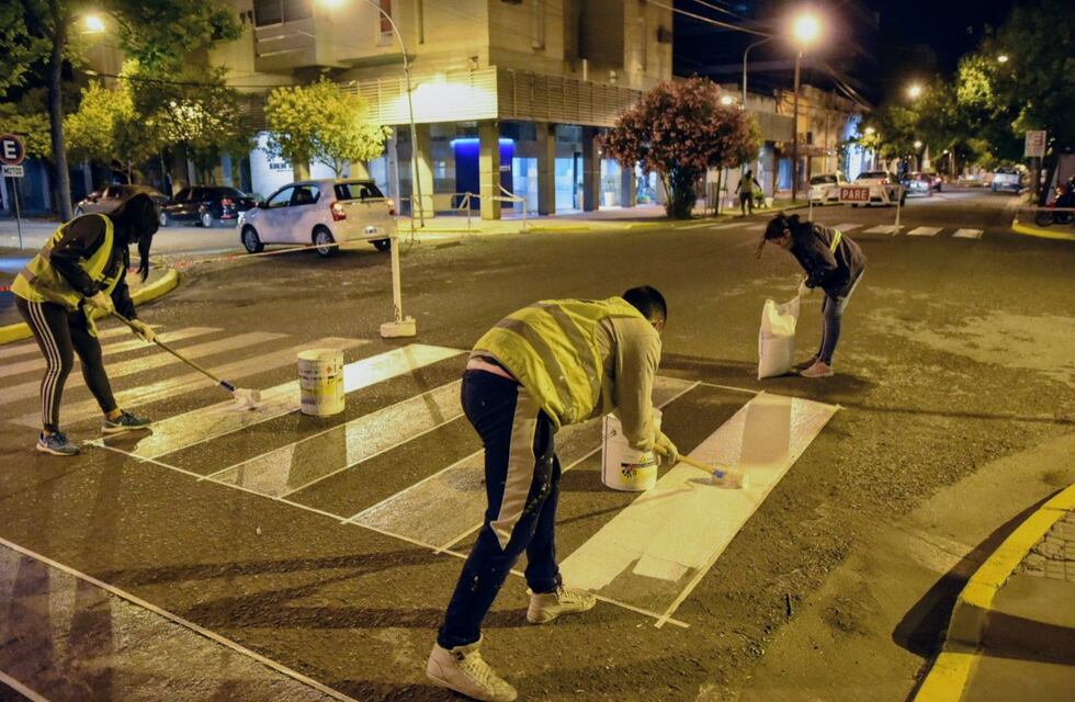 Ya pintaron más de 500 cruces peatones