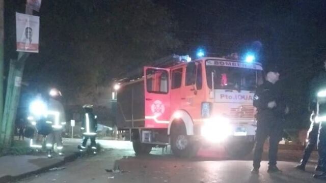 Accidente vial en Puerto Iguazú dejó un saldo de dos heridos.