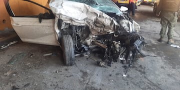 Un camión y varios vehículos protagonizaron un choque en Punta de Vacas y el tránsito se vio afectado. Fotos: Osvaldo Valle.