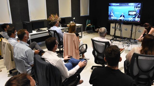 Acto virtual en donde participó el Ministro Kulfas