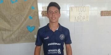 Brian Lacroux de 18 años murió esta madrugada al chocar de frente con un camión en la Ruta 40 en Lavalle. Gentileza Los Andes