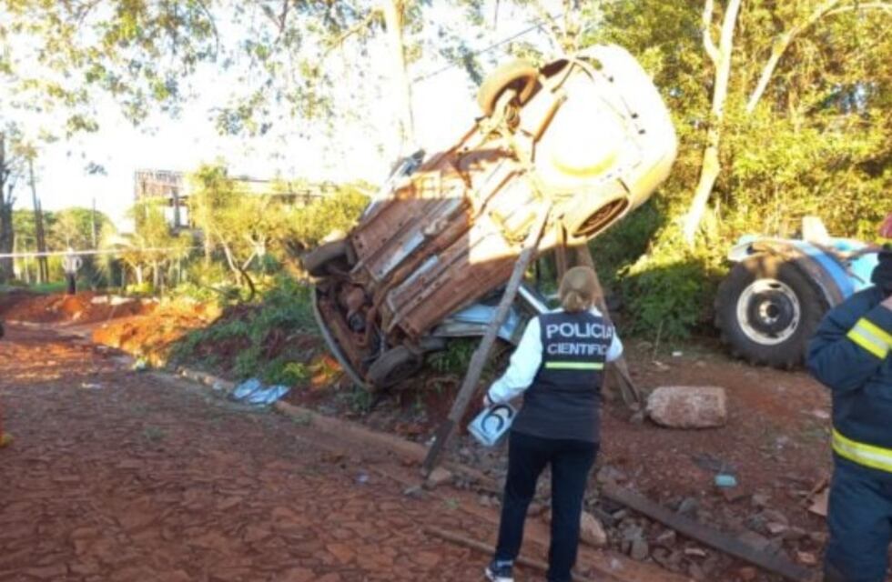 Aristóbulo del Valle: aparatoso accidente terminó con tres personas heridas