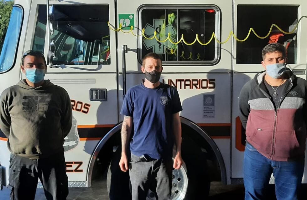 Pérez: los Bomberos ayudaron al Sies en un rescate de una persona politraumatizada