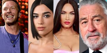 Chris Martin, Dua Lipa, Megan Fox y Robert De Niro estuvieron en suelo argentino.