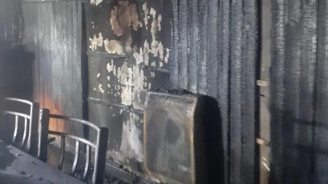 Los menores estaban durmiendo cuando se desató el accidente.