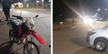 Accidente de tránsito en Puerto Iguazú deja un saldo de dos personas heridas.