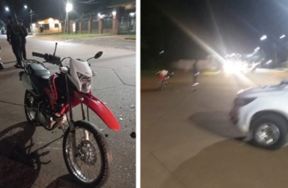 Accidente de tránsito en Puerto Iguazú deja un saldo de dos personas heridas