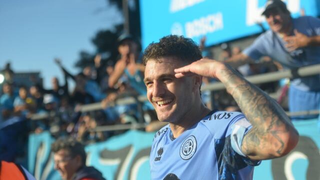 Pablo Vegetti celebra su gol ante Talleres. Un animal del gol. (Javier Ferreyra / La Voz).