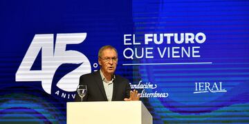 Juan Schiaretti. Almuerzo de la Fundación Mediterránea por su 45 aniversario. (Ramiro Pereyra / La Voz)