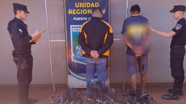 Comandante Andresito: dos detenidos por el robo de cables.