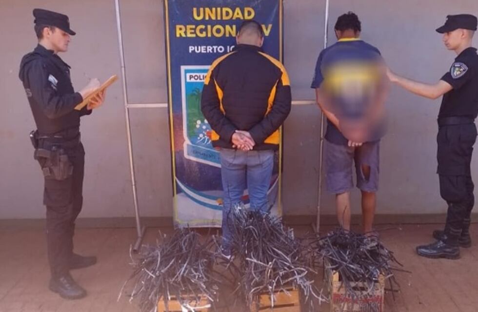Comandante Andresito: dos detenidos por el robo de cables