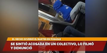 Acoso en Posadas: una estudiante filmó y denunció a un individuo.