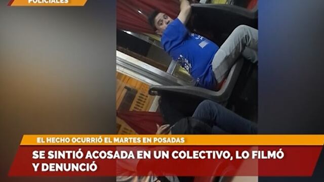 Acoso en Posadas: una estudiante filmó y denunció a un individuo.