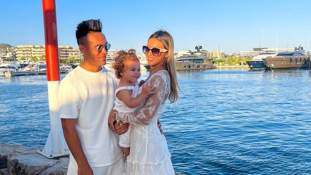 Lautaro Martínez, Agustina Gandolfo y Nina