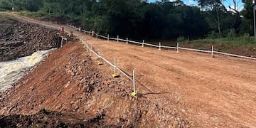San Ignacio | Vialidad provincial habilitó un puente provisorio sobre el arroyo Yabebiry