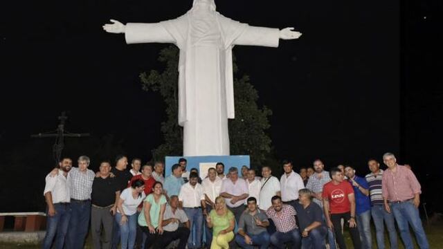 Se inauguró el segundo cristo Redentor de la provincia en Sargento Moya