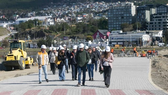 Funcionarios de Nación y de CAF recorrieron obras en Ushuaia