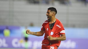 Lo grita con todo Franco Jara, de racha en Belgrano.