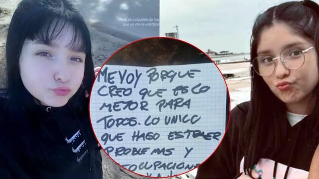 El mensaje que dejó la chica.