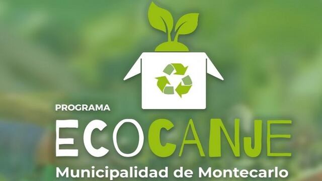 Montecarlo: el programa “Eco Canje” retoma su actividad este viernes