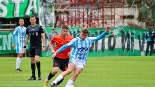 Racing no pudo ante Ferro, que terminó con 10. Alan Olinick, uno de los que no apareció en Caballito para la Academia (Prensa Racing).