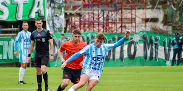 Racing no pudo ante Ferro, que terminó con 10. Alan Olinick, uno de los que no apareció en Caballito para la Academia (Prensa Racing).
