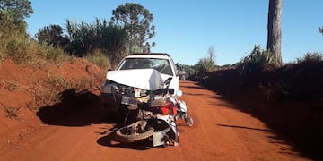 Andresito: accidente vial deja como saldo una mujer con heridas