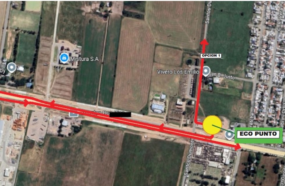 Atención: se sugiere utilizar el Eco Punto de Avenida Italia