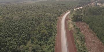 La Ruta Provincial N°19 se halla en obras de repavimentación.