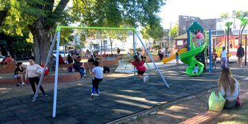 Los nuevos juegos del Parque Islas Malvinas