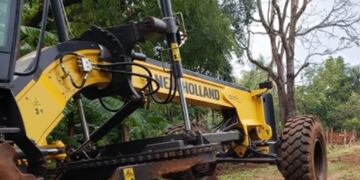Continúan las obras de mejoramiento de las calles en Puerto Iguazú.